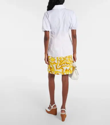 Dolce & Gabbana Puff-sleeve cotton poplin blouse | Thumbnail 5 Dolce & Gabbana Puff-sleeve cotton poplin blouse | Thumbnail 5