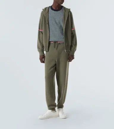 Thom Browne RWB Stripe cashmere sweatpants | Thumbnail 4 Thom Browne RWB Stripe cashmere sweatpants | Thumbnail 4