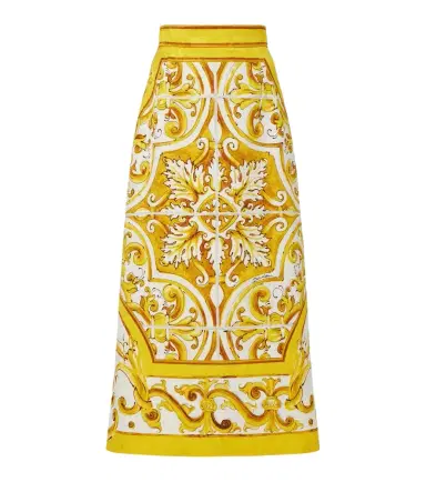 Dolce & Gabbana Majolica brocade midi skirt | Thumbnail 1 Dolce & Gabbana Majolica brocade midi skirt | Thumbnail 1