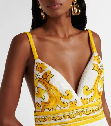 Dolce & Gabbana Majolica cotton-blend brocade minidress | Thumbnail 4 Dolce & Gabbana Majolica cotton-blend brocade minidress | Thumbnail 4