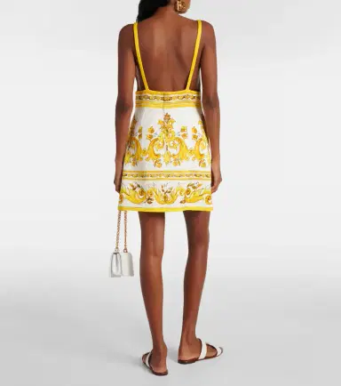 Dolce & Gabbana Majolica cotton-blend brocade minidress | Thumbnail 5 Dolce & Gabbana Majolica cotton-blend brocade minidress | Thumbnail 5