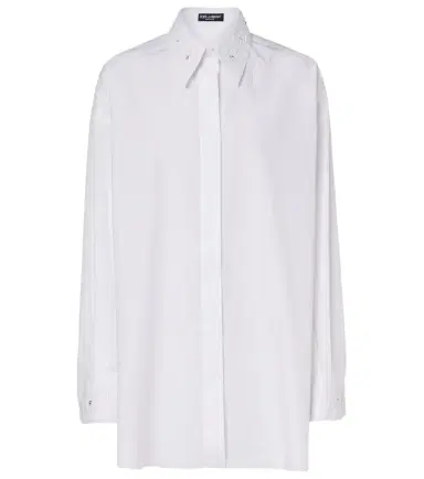 Dolce & Gabbana Embroidered cotton poplin shirt | Thumbnail 1 Dolce & Gabbana Embroidered cotton poplin shirt | Thumbnail 1