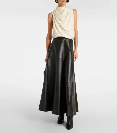 Altuzarra Varda leather midi skirt | Thumbnail 2 Altuzarra Varda leather midi skirt | Thumbnail 2
