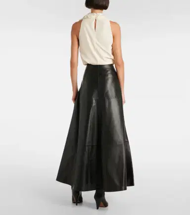 Altuzarra Varda leather midi skirt | Thumbnail 5 Altuzarra Varda leather midi skirt | Thumbnail 5