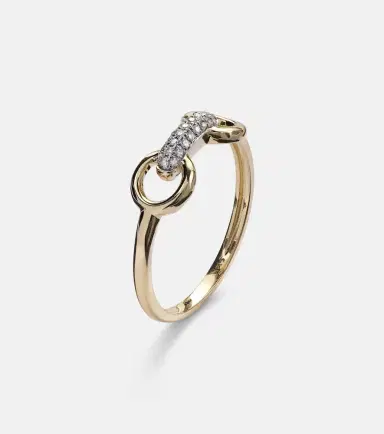 STONE AND STRAND Bridle 14kt gold ring with diamonds | Thumbnail 3 STONE AND STRAND Bridle 14kt gold ring with diamonds | Thumbnail 3