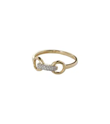 STONE AND STRAND Bridle 14kt gold ring with diamonds | Thumbnail 1 STONE AND STRAND Bridle 14kt gold ring with diamonds | Thumbnail 1