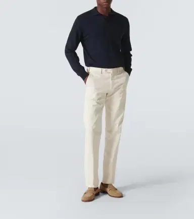 Rubinacci Amalfi cotton polo shirt | Thumbnail 3 Rubinacci Amalfi cotton polo shirt | Thumbnail 3