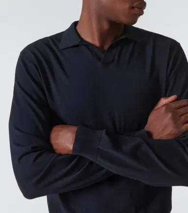 Rubinacci Amalfi cotton polo shirt | Thumbnail 5 Rubinacci Amalfi cotton polo shirt | Thumbnail 5