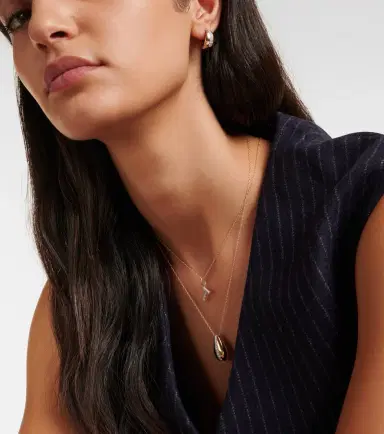 STONE AND STRAND Pistachio 14kt gold necklace with diamonds | Thumbnail 3 STONE AND STRAND Pistachio 14kt gold necklace with diamonds | Thumbnail 3