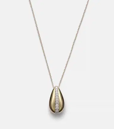 STONE AND STRAND Pistachio 14kt gold necklace with diamonds | Thumbnail 5 STONE AND STRAND Pistachio 14kt gold necklace with diamonds | Thumbnail 5