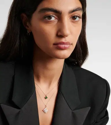 STONE AND STRAND Initial 10kt gold necklace with diamonds | Thumbnail 2 STONE AND STRAND Initial 10kt gold necklace with diamonds | Thumbnail 2