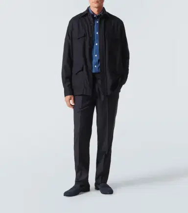 Rubinacci Wool overshirt | Thumbnail 4 Rubinacci Wool overshirt | Thumbnail 4