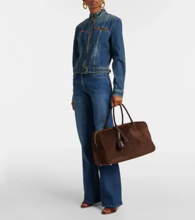 Magda Butrym Brigitte Large suede duffel bag | Thumbnail 2 Magda Butrym Brigitte Large suede duffel bag | Thumbnail 2