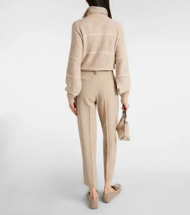 Brunello Cucinelli Wool-blend straight pants | Thumbnail 5 Brunello Cucinelli Wool-blend straight pants | Thumbnail 5
