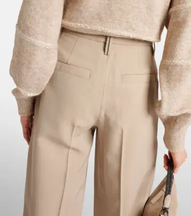 Brunello Cucinelli Wool-blend straight pants | Thumbnail 6 Brunello Cucinelli Wool-blend straight pants | Thumbnail 6