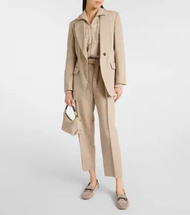 Brunello Cucinelli Wool-blend blazer | Thumbnail 3 Brunello Cucinelli Wool-blend blazer | Thumbnail 3
