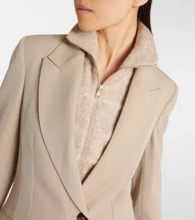 Brunello Cucinelli Wool-blend blazer | Thumbnail 4 Brunello Cucinelli Wool-blend blazer | Thumbnail 4