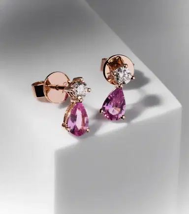 Anita Ko 18kt rose gold earrings with sapphires and diamonds | Thumbnail 5 Anita Ko 18kt rose gold earrings with sapphires and diamonds | Thumbnail 5