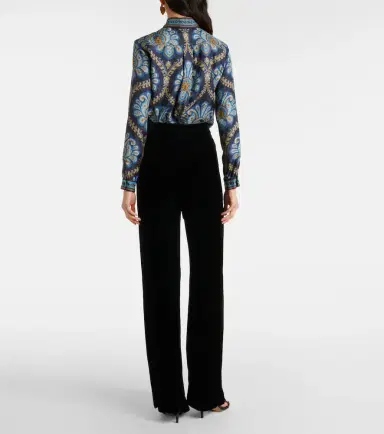 Etro Velvet straight pants | Thumbnail 2 Etro Velvet straight pants | Thumbnail 2
