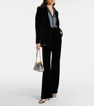 Etro Velvet straight pants | Thumbnail 3 Etro Velvet straight pants | Thumbnail 3