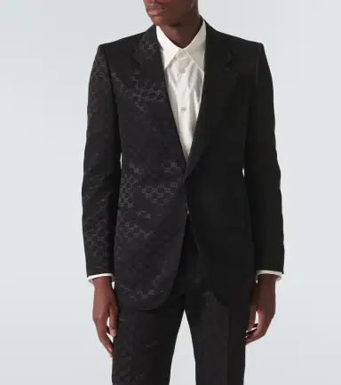 Gucci GG Canvas cotton-blend blazer | Thumbnail 2 Gucci GG Canvas cotton-blend blazer | Thumbnail 2