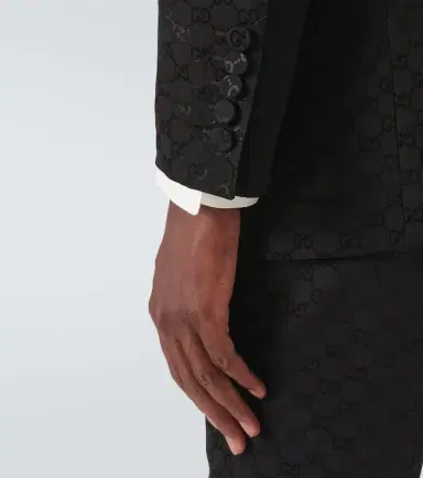 Gucci GG Canvas cotton-blend blazer | Thumbnail 3 Gucci GG Canvas cotton-blend blazer | Thumbnail 3