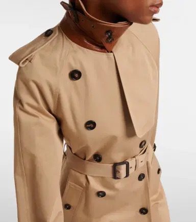 Chloe Chloé Caped cotton gabardine trench coat | Thumbnail 2 Chloe Chloé Caped cotton gabardine trench coat | Thumbnail 2