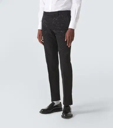 Gucci GG cotton-blend straight pants | Thumbnail 3 Gucci GG cotton-blend straight pants | Thumbnail 3