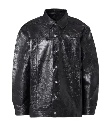 Rick Owens Coated denim jacket | Thumbnail 1 Rick Owens Coated denim jacket | Thumbnail 1