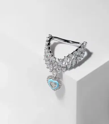 Kamyen Heart Of The Ocean 18kt white gold ring with diamonds | Thumbnail 3 Kamyen Heart Of The Ocean 18kt white gold ring with diamonds | Thumbnail 3