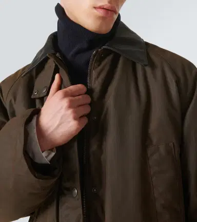 Miu Miu Leather-trimmed cotton canvas blouson | Thumbnail 4 Miu Miu Leather-trimmed cotton canvas blouson | Thumbnail 4