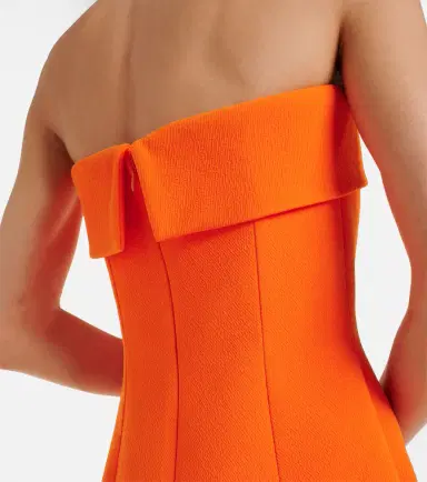 Emilia Wickstead Keeley strapless crêpe midi dress | Thumbnail 3 Emilia Wickstead Keeley strapless crêpe midi dress | Thumbnail 3