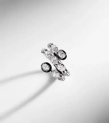 Kamyen 18kt white gold and enamel ring with diamonds | Thumbnail 5 Kamyen 18kt white gold and enamel ring with diamonds | Thumbnail 5