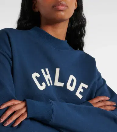 Chloé Chloé Logo cotton fleece sweatshirt | Thumbnail 2 Chloé Chloé Logo cotton fleece sweatshirt | Thumbnail 2