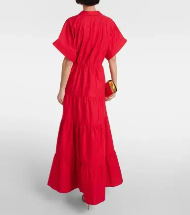 ADRIANA DEGREAS Tiered cotton maxi dress | Thumbnail 3 ADRIANA DEGREAS Tiered cotton maxi dress | Thumbnail 3