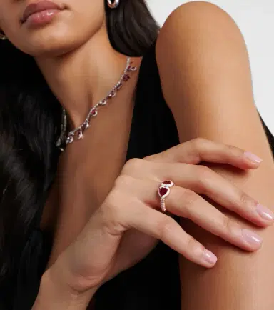 Kamyen 18kt rose gold ring with rubies and diamonds | Thumbnail 4 Kamyen 18kt rose gold ring with rubies and diamonds | Thumbnail 4