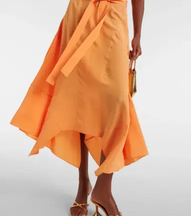Stella McCartney Iconic silk crêpe de chine midi dress | Thumbnail 5 Stella McCartney Iconic silk crêpe de chine midi dress | Thumbnail 5