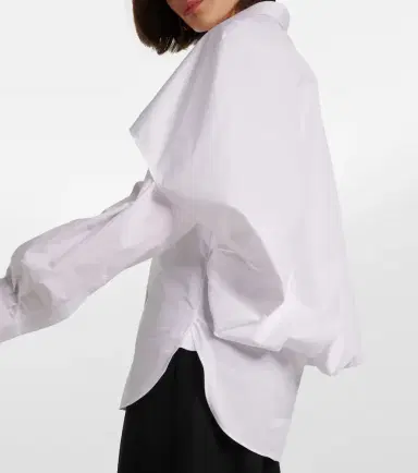 Stella McCartney Caped cotton blouse | Thumbnail 2 Stella McCartney Caped cotton blouse | Thumbnail 2