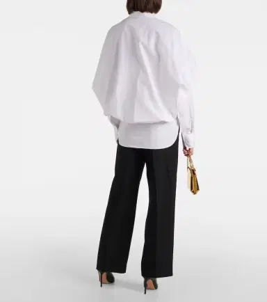 Stella McCartney Caped cotton blouse | Thumbnail 4 Stella McCartney Caped cotton blouse | Thumbnail 4