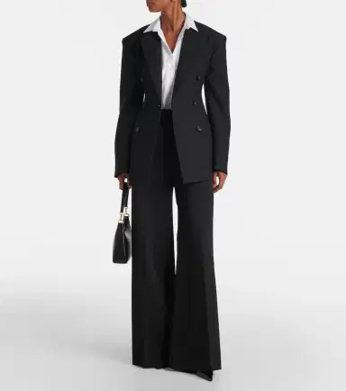 Stella McCartney High-rise wool-blend wide-leg pants | Thumbnail 2 Stella McCartney High-rise wool-blend wide-leg pants | Thumbnail 2