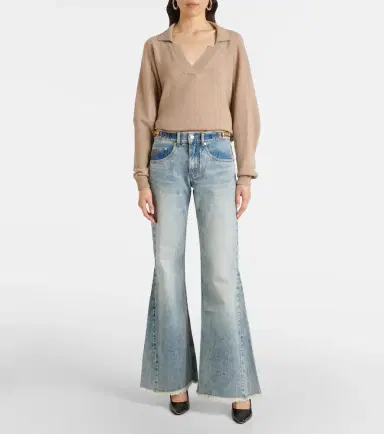 Stella McCartney Low-rise flared jeans | Thumbnail 4 Stella McCartney Low-rise flared jeans | Thumbnail 4