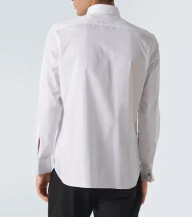 Zegna Cotton tuxedo shirt | Thumbnail 6 Zegna Cotton tuxedo shirt | Thumbnail 6