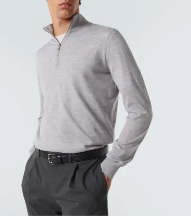 Zegna Wool half-zip sweater | Thumbnail 2 Zegna Wool half-zip sweater | Thumbnail 2