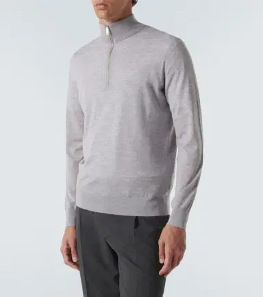 Zegna Wool half-zip sweater | Thumbnail 3 Zegna Wool half-zip sweater | Thumbnail 3