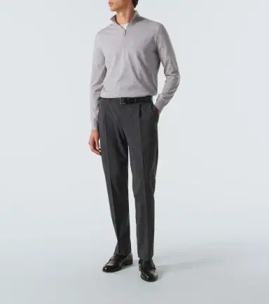 Zegna Wool half-zip sweater | Thumbnail 4 Zegna Wool half-zip sweater | Thumbnail 4