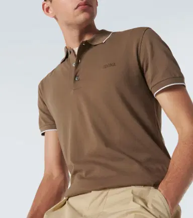 Zegna Cotton-blend polo shirt | Thumbnail 4 Zegna Cotton-blend polo shirt | Thumbnail 4