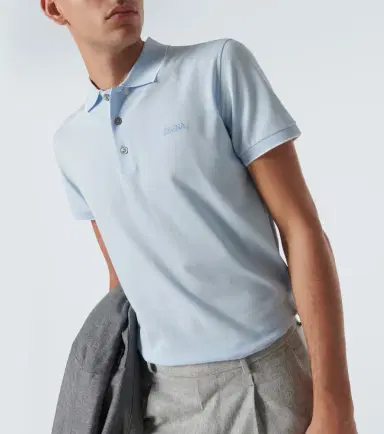 Zegna Cotton-blend polo shirt | Thumbnail 2 Zegna Cotton-blend polo shirt | Thumbnail 2