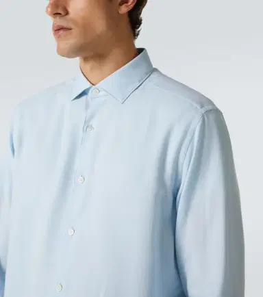 Zegna Cotton and cashmere shirt | Thumbnail 3 Zegna Cotton and cashmere shirt | Thumbnail 3