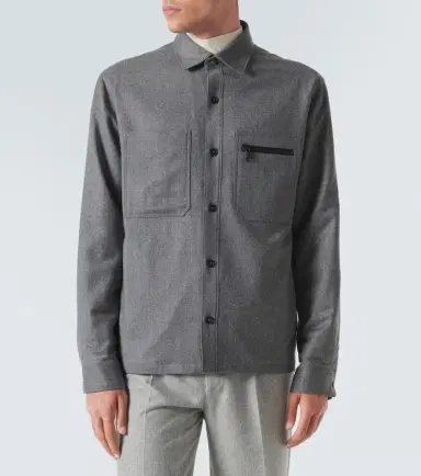 Zegna Padded wool mélange overshirt | Thumbnail 2 Zegna Padded wool mélange overshirt | Thumbnail 2