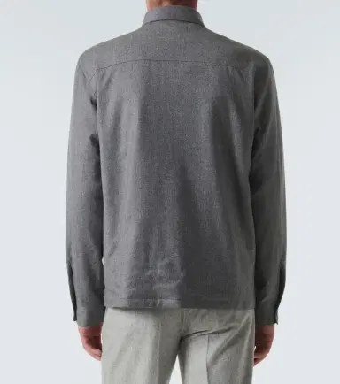Zegna Padded wool mélange overshirt | Thumbnail 4 Zegna Padded wool mélange overshirt | Thumbnail 4